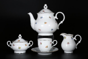 Комплект для воды иксовка 7 предметов Лепка медовая B-P Bohemia Crystal