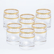 Комплект стопок для водки Crystalex Bohemia Золотой Лист V-D 60 мл(6 шт.) Bohemia Crystalite