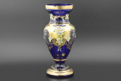 Ваза Bohemia лепка синяя E-S 40 см Bohemia Crystal