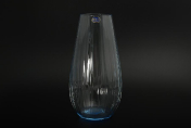 Ваза 24 см голубая Waterfall Bohemia Crystalite
