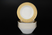 Набор салатников 14 см 3D Creme Gold (6 шт.) Falkenporzellan