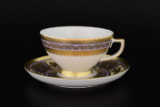 Комплект чайных пар Falkenporzellan Diadem Violet Creme Gold 220 мл(6 пар)