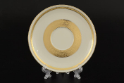 Комплект фарфоровых блюдец 15 см Crem Gold 9321 (6 шт.) Falkenporzellan