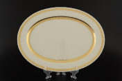 Овальное блюдо 35 см Crem Gold 9321 Falkenporzellan