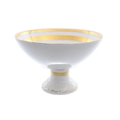 Фруктовница на ножке Falkenporzellan Cream Gold 24 см