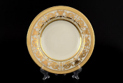Комплект глубоких тарелок из фарфора Falkenporzellan Constanza Cream Imperial Gold 22 см(6 шт.)