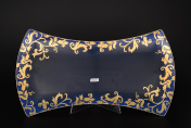 Блюдо Falkenporzellan Tosca Blueshade Gold 45 см