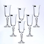 Комплект фужеров для шампанского Crystalite Bohemia Laura/Falco 150 мл(6 шт.) Bohemia Crystalite