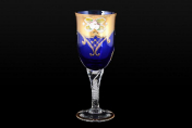 Комплект рюмок для водки 60 мл Лепка синяяя U-R (6 шт.) Bohemia Crystal