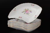 Набор салатников Queen's Crown Корона Полевой цветок 21 см(6 шт.) Queens Crown