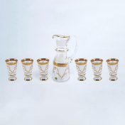Комплект для воды королевский Bohemia Uhlir 7 предметов Bohemia Crystalite