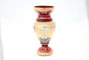 Ваза Bohemia лепка гранат E-S 30 см Bohemia Crystal