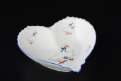 Конфетница сердце Queen's Crown Корона Гуси 15 см Queens Crown