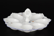Фарфоровый поднос для яиц с ручкой Queen's Crown Гуси Корона 21 см Queens Crown