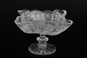 Конфетница 18 см на ножке Glasspo Bohemia Crystal