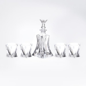 Комплект для виски Crystalite Bohemia Florale 5 предметов Bohemia Crystalite