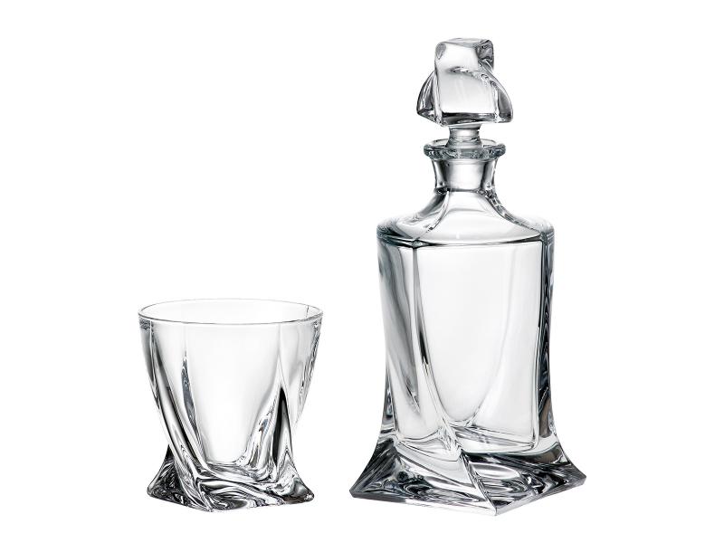Фото Наборы для напитков Комплект для виски 3 предмета Crystalite Bohemia Quadro Bohemia Crystalite