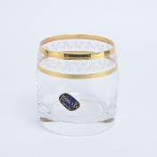 Комплект стаканов для виски Crystalex Bohemia Золотой Лист V-D 230 мл(6 шт.) Bohemia Crystalite
