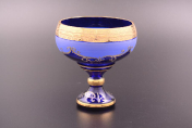 Конфетница 13 синяя Bohemia Crystal