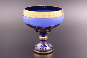 Конфетница 16 синяя Bohemia Crystal