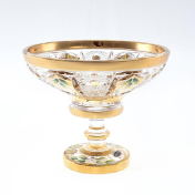 Конфетница на ножке Золото Bohemia Max Crystal15 см Bohemia Crystal
