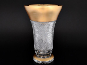 Ваза Фелиция 40 см Sonne Crystal Золото Bohemia Crystal