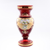 Ваза для цветов Bohemia Лепка гранат 26 см Bohemia Crystal