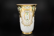 Ваза для цветов Bohemia Лепка белая 30 см Bohemia Crystal