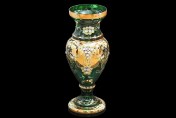 Ваза 60 см "Лепка зеленая" E-V Bohemia Crystal