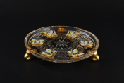Комплект тортниц 18 см Max Crystal Золото (6 шт.) Bohemia Crystal