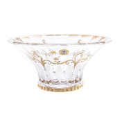 Фруктовница Bohemia Gold Wellington Смальта Bohemia Crystal