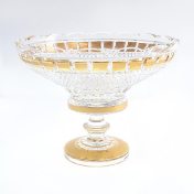 Фруктовница на ножке Золото Bohemia Max Crystal 25 см Bohemia Crystal