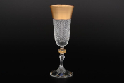 Комплект фужеров для шампанского Фелиция 150 мл Sonne Crystal Золото (6 шт.) Bohemia Crystal