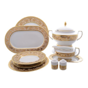 Столовый сервиз на 6 персон Falkenporzellan Imperial Creme Gold 27 предметов