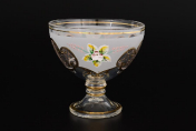 Блюдце для варенья белая Bohemia Uhlir 13 см Bohemia Crystal