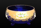 Тройножка 20 см Лепка синяя E-S Bohemia Crystal