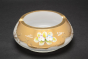 Пепельница 15,5 см "Лепка Белая" B-L Bohemia Crystal