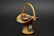 Корзинка 16 см "Лепка красная" E-V Bohemia Crystal