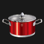 Кастрюля 24 см Metallic red Passion Collection