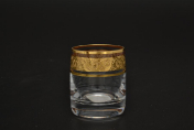 Комплект стопок для водки 60 мл Идеал Золото Kvetna (6 шт.) Bohemia Crystalite