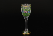 Комплект рюмок для водки Сафари Роспись прозрачные A-M (6 шт.) Bohemia Gold