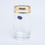 Комплект стаканов для воды Crystalex Bohemia Золотой Лист V-D 380 мл(6 шт.) Bohemia Crystalite