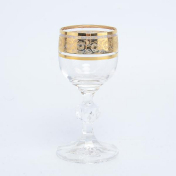 Комплект рюмок для водки Crystalex Bohemia Клаудиа Золото V-D 50 мл(6 шт.) Bohemia Crystalite