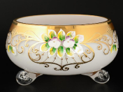 Паточка Тройножка 16 см белая Bohemia Crystal