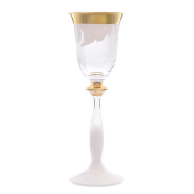 Комплект рюмок для водки Bohemia Волна белая Смальта Bohemia Crystal