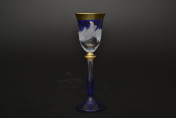 Комплект рюмок для водки "Волна синяя" E-V Bohemia Crystal