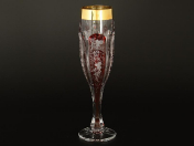 Комплект фужеров для шампанского Сафари (6 шт.) Bohemia Gold