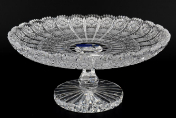 Тарелка для торта 28 см на ножке Glasspo Bohemia Crystal