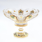 Конфетница на ножке золото Bohemia Max Crystal 20 см Bohemia Crystal
