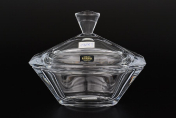 Конфетница с крышкой 18 см GONDOLINO Bohemia Crystalite
